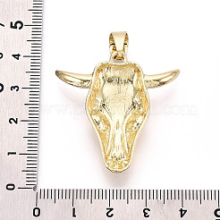 Brass and Synthetic Turquoise Pendants&nbsp;KK-T079-03A-G