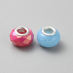 Acrylic European Beads&nbsp;MACR-WH0007-172