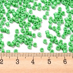 焼付塗装ガラスシードビーズ  シリンダー  ライムグリーン  2.5x2mm  穴：1.4mm  約45359個/ポンド&nbsp;SEED-S042-05A-28