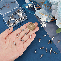 50Pcs 201 Stainless Steel Pendants&nbsp;STAS-BBC0005-75