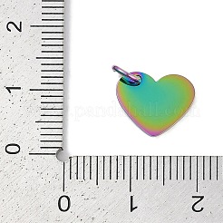 Ion Plating(IP) 304 Stainless Steel Stamping Blank Tag Charms&nbsp;STAS-I311-19RC