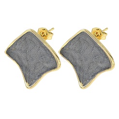 Brass Enamel Stud Earrings for Women&nbsp;KK-CBA760A-07G-02