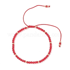 2Pcs Adjustable Glass Seed Beads & Glass Beads Braided Bead Bracelets Set&nbsp;BJEW-MZ00287-01