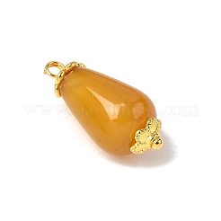Natural Crackle Agate Pendants&nbsp;PALLOY-JF04424-01