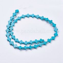 Synthetic Turquoise Beads Strands&nbsp;G-E474-02A-8x10m