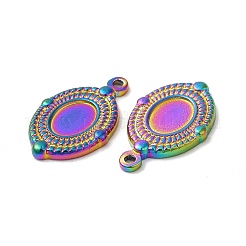 Ion Plating(IP) 304 Stainless Steel Pendant Cabochon Settings&nbsp;STAS-L020-033RC