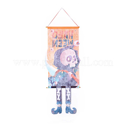 Halloween Theme Felt Cloth Hanging Door Signs&nbsp;HJEW-L027-A02