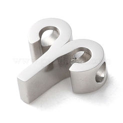 星座 304 ステンレススチール チャーム  牡羊座  8x9x3mm  穴：2mm&nbsp;LS-STAS-U038-01P-01