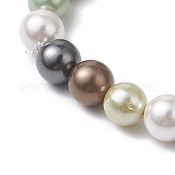 Shell Pearl Beads Stretch Bracelets For Women&nbsp;BJEW-JB11340