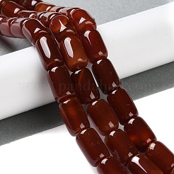 天然石赤瑪瑙ビーズ連売り  染め＆加熱  コラム  14.5~15x9.5~10mm  穴：1.8mm  約27個/連  15.75''（40センチメートル）&nbsp;G-NH0019-A03-03