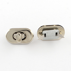 アイアン財布ツイストターンロックセット  プラチナ  37x21x15mm&nbsp;IFIN-R203-63P