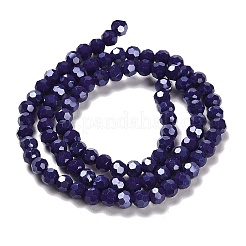 Electroplate Opaque Glass Beads Strands&nbsp;EGLA-A035-P4mm-A09