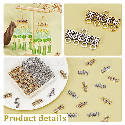 80Pcs 2 Colors Tibetan Style Alloy Chandelier Component Links&nbsp;FIND-PH0018-72