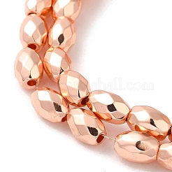 Electroplated Strong Magnetic Synthetic Hematite Beads Strands&nbsp;G-P518-03C