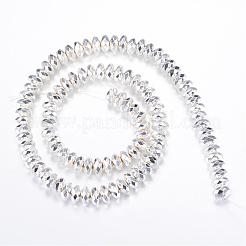 Electroplate Non-magnetic Synthetic Hematite Bead Strands&nbsp;G-Q465-13S