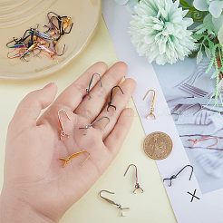 30Pcs 5 Colors 316 Stainless Steel Earring Hooks&nbsp;STAS-FH0001-62