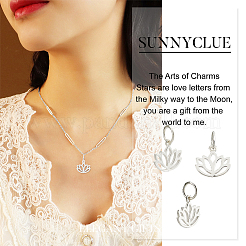 5Pcs 925 Sterling Silver Charms&nbsp;STER-SC0001-15