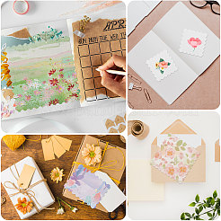 100Pcs 3 Styles Blank Watercolor Paper Blank Stamp&nbsp;DIY-GL0006-35
