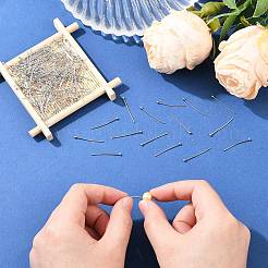 Shegrace 20g 真鍮製ボールヘッドピン  カドミウムフリー＆ニッケルフリー＆鉛フリー  プラチナメッキ  24.5x2x0.7mm  21ゲージ&nbsp;XGRPCP756-272P