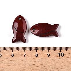 Natural Red Jasper Pendants&nbsp;X-G-N342-106G