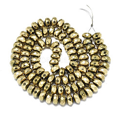 Electroplate Non-magnetic Synthetic Hematite Beads Strands&nbsp;X-G-S352-51