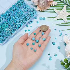 1200Pcs 12 Styles Synthetic Turquoise Beads Sets&nbsp;TURQ-PA0001-01A