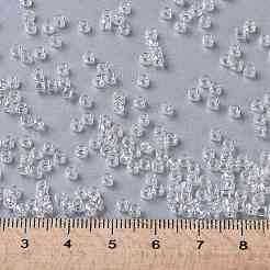 TOHOラウンドシードビーズ  日本製シードビーズ  （161)つの透明なabクリスタル  8/0  3mm  穴：1mm  約222PCS /ボトル  10 G /ボトル&nbsp;SEED-JPTR08-0161