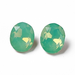 Opal Style Eletroplate K9 Glass Rhinestone Cabochons&nbsp;RGLA-J020-B-NC