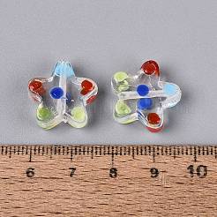 Handmade Lampwork Beads Strands&nbsp;LAMP-N038-05F