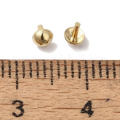 真鍮製ペンダントベイル  鉛フリー＆カドミウムフリー  24KGP本金メッキ  3x3.5mm&nbsp;KK-K383-21B-G