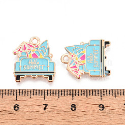 Beach Theme Alloy Enamel Pendants&nbsp;LS-ENAM-T022-33I
