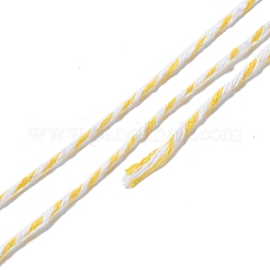 コットン糸  DIYの工芸品について  ギフトラッピングとジュエリー作り  シャンパンイエロー  2mm  約109.36ヤード（100m）/ロール&nbsp;PAAG-PW0001-001C