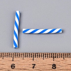 手作り樹脂粘土ネイルパーツ  コラム  ドジャーブルー  19~23x1.5~3mm&nbsp;CLAY-T022-09B