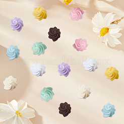 112Pcs 8 Colors Opaque Resin Cabochons&nbsp;RESI-SC0006-95