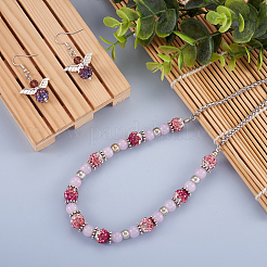 64Pcs 8 Colors Two-Tone Handmade Polymer Clay Disco Ball Beads&nbsp;RB-SW0001-01