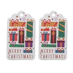 Rectangle Christmas Theme Kraft Paper Cord Display Cards&nbsp;CDIS-K003-02E