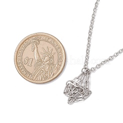3Pcs 304 Stainless Steel Macrame Pouch Necklace Making for Gemstone Nuggets&nbsp;NJEW-JN05528