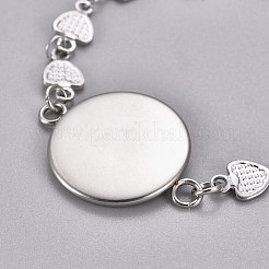 304 Stainless Steel Bracelet Making&nbsp;STAS-WH0014-21P
