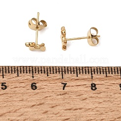 304ステンレススチールスタッドピアス  イオンプレーティング（ip）  犬  5.5x10.5mm&nbsp;SA-CBABF3F-14G-01