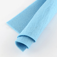 DIYクラフト用品不織布刺繍針フェルト  ライトスカイブルー  30x30x0.2~0.3cm  10個/袋&nbsp;DIY-R061-07