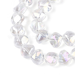Electroplate Transparent Glass Beads Strands&nbsp;EGLA-N017-05A-A01