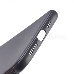 DIYブランクシリコンスマートフォンケース  iPhone XS(5.8インチ)に適合  艶消し  電話ケースを注ぐDIYエポキシ樹脂用  ブラック  14.5x7.2x0.9cm&nbsp;MOBA-F007-06