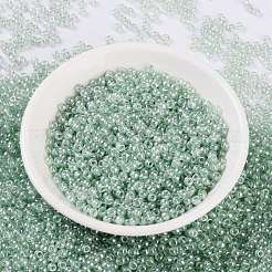 MIYUKIラウンドロカイユビーズ  日本製シードビーズ  （rr370)シーフォーム光沢  8/0  3mm  穴：1mm  約422~455PCS /ボトル  10 G /ボトル&nbsp;SEED-JP0009-RR0370