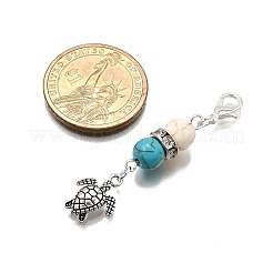 5Pcs Ocean Animal Tibetan Style Alloy Pendants Decorations&nbsp;HJEW-TA00346