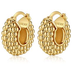 Round Bead Brass Hoop Earrings&nbsp;FS-WG87EDF-01