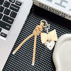 1Pc Imitation Leather Keychain&nbsp;AJEW-CL0001-09C