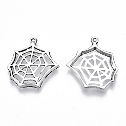 合金のチベット風チャーム  鉛フリー＆カドミウムフリー  クモの巣  アンティークシルバー  25.5x23.5x3mm  穴：0.8mm  約300個/500g&nbsp;TIBE-N010-14AS-RS