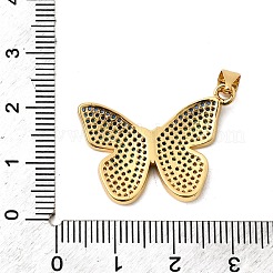 Brass Micro Pave Cubic Zirconia Pendants&nbsp;KK-I360-023G-1