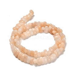 天然石ピンクアベンチュリンビーズ連売り  長方形  9x4x4.5mm  穴：1mm  約93個/連  15.28''（38.8センチメートル）&nbsp;G-Q167-B03-01