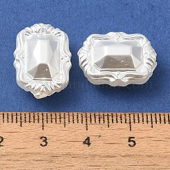 ABSプラスチックパール調ビーズ  長方形  ホワイト  18x13x8.5mm  穴：1.6mm  約595個/500g&nbsp;KY-I009-14